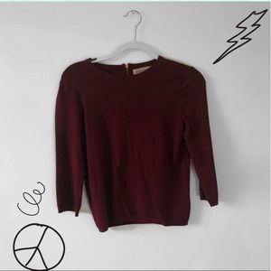 Long Sleeve Maroon Top 🌻